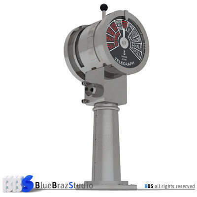 Engine order telegraph 3D model_2