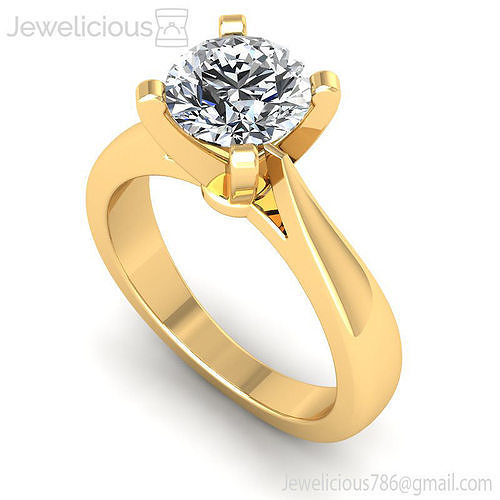 Jewelicious-2131-Ring rose gold solitaire engagement ring
