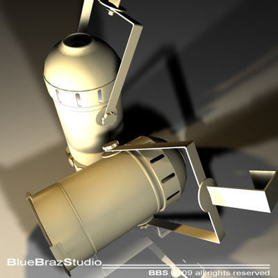 Stage light Par 3D model_2