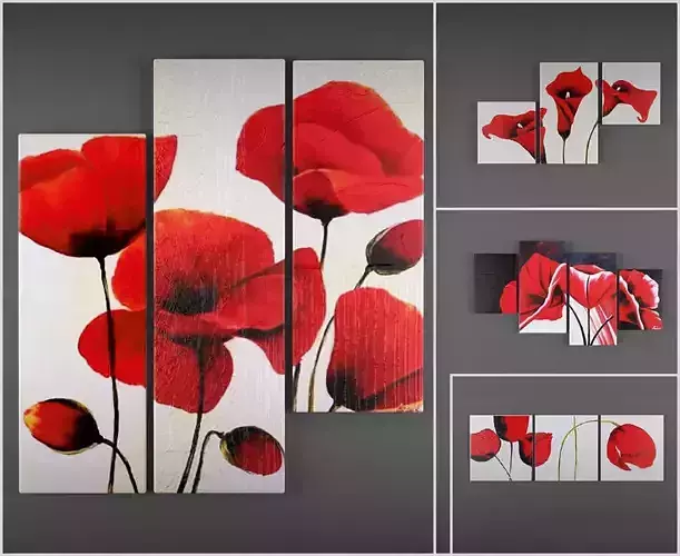 Collection triptychs 3dmodels