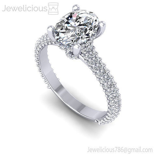 Jewelicious-2098-Ring oval diamond engagement ring in rose gold