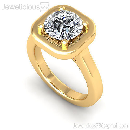 Jewelicious-2092-Ring solitaire diamond engagement ring gold