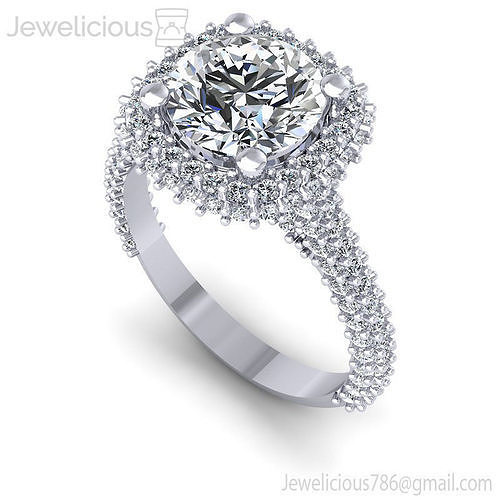 Jewelicious-2090-Ring halo diamond engagement ring