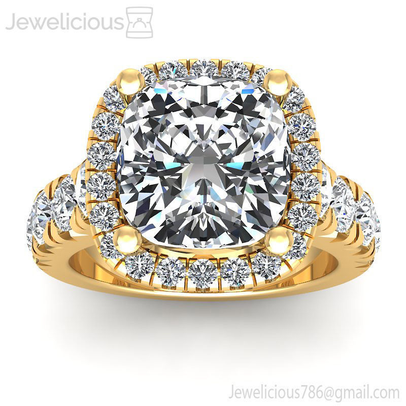 Jewelicious-2074-Ring halo diamond engagement ring 3D print model_6