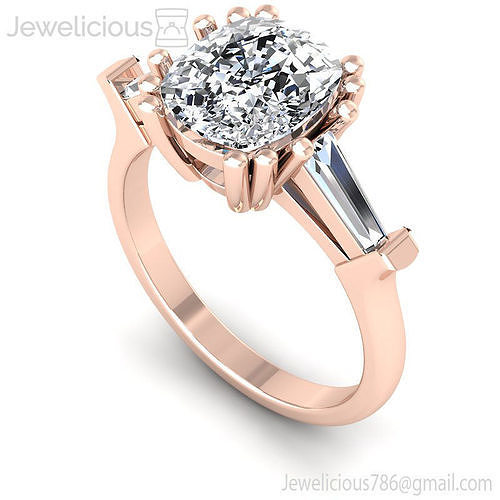 Jewelicious-2057-Ring oval cut diamond engagement ring in rose gold