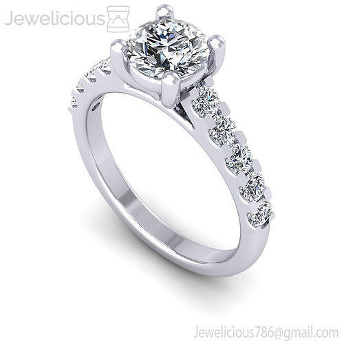 Jewelicious-2050-Ring rose gold engagement ring with round diamonds