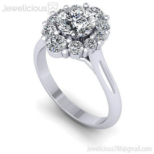 Jewelicious-2047-Ring rose gold engagement ring with diamonds
