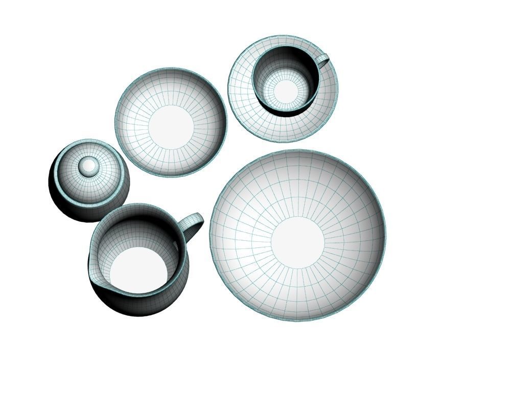 Tea Set 006 3D model_8