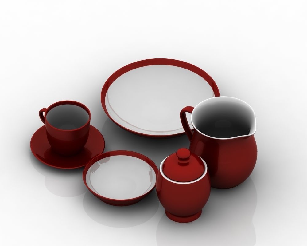 Tea Set 006 3D model_16