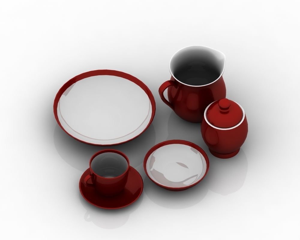 Tea Set 006 3D model_15