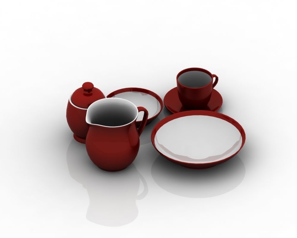 Tea Set 006 3D model_14