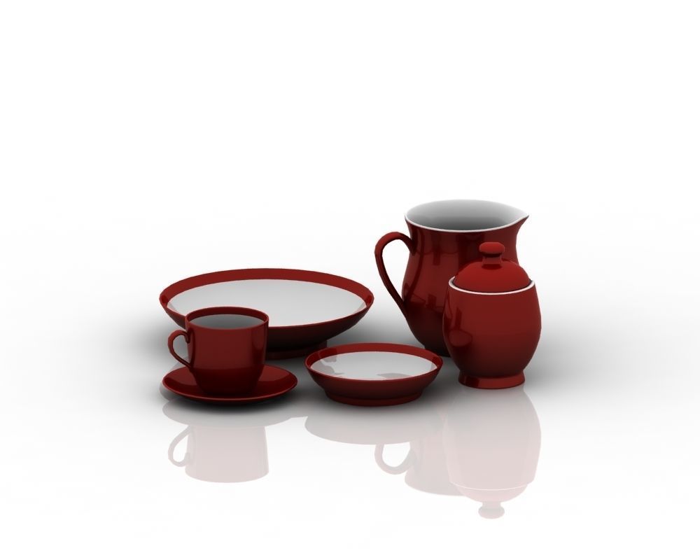 Tea Set 006 3D model_12