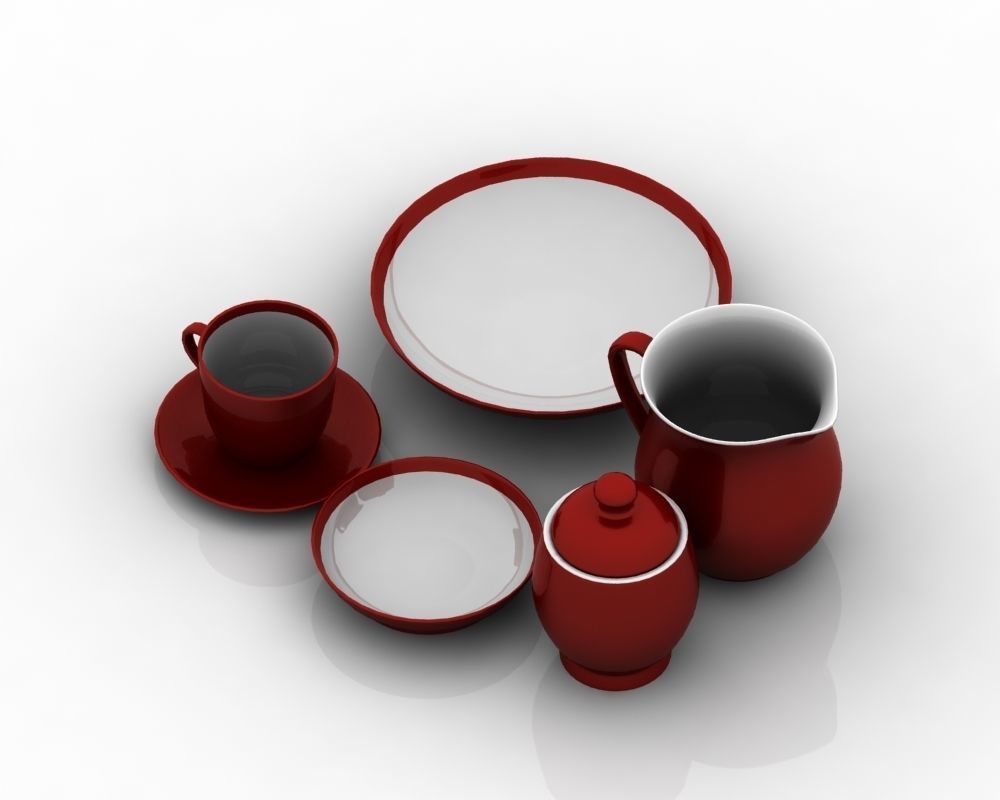 Tea Set 006 3D model_13