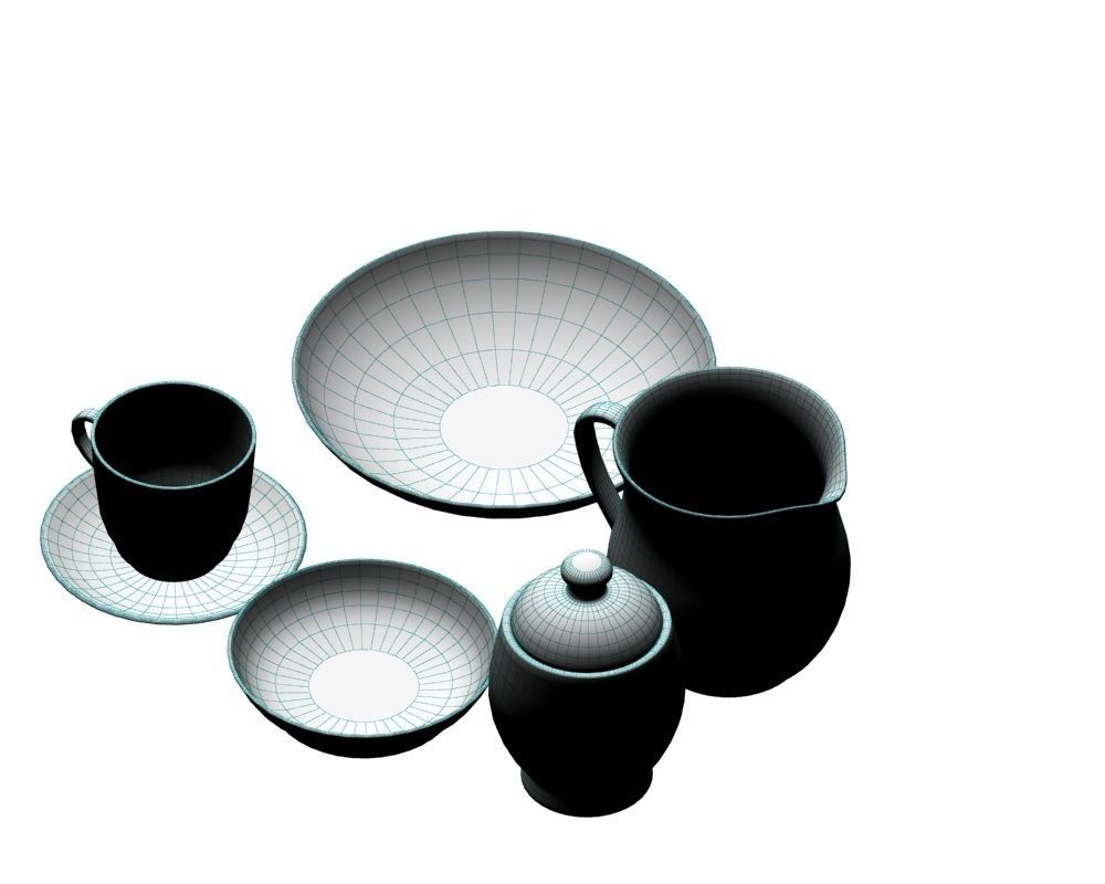 Tea Set 006 3D model_10