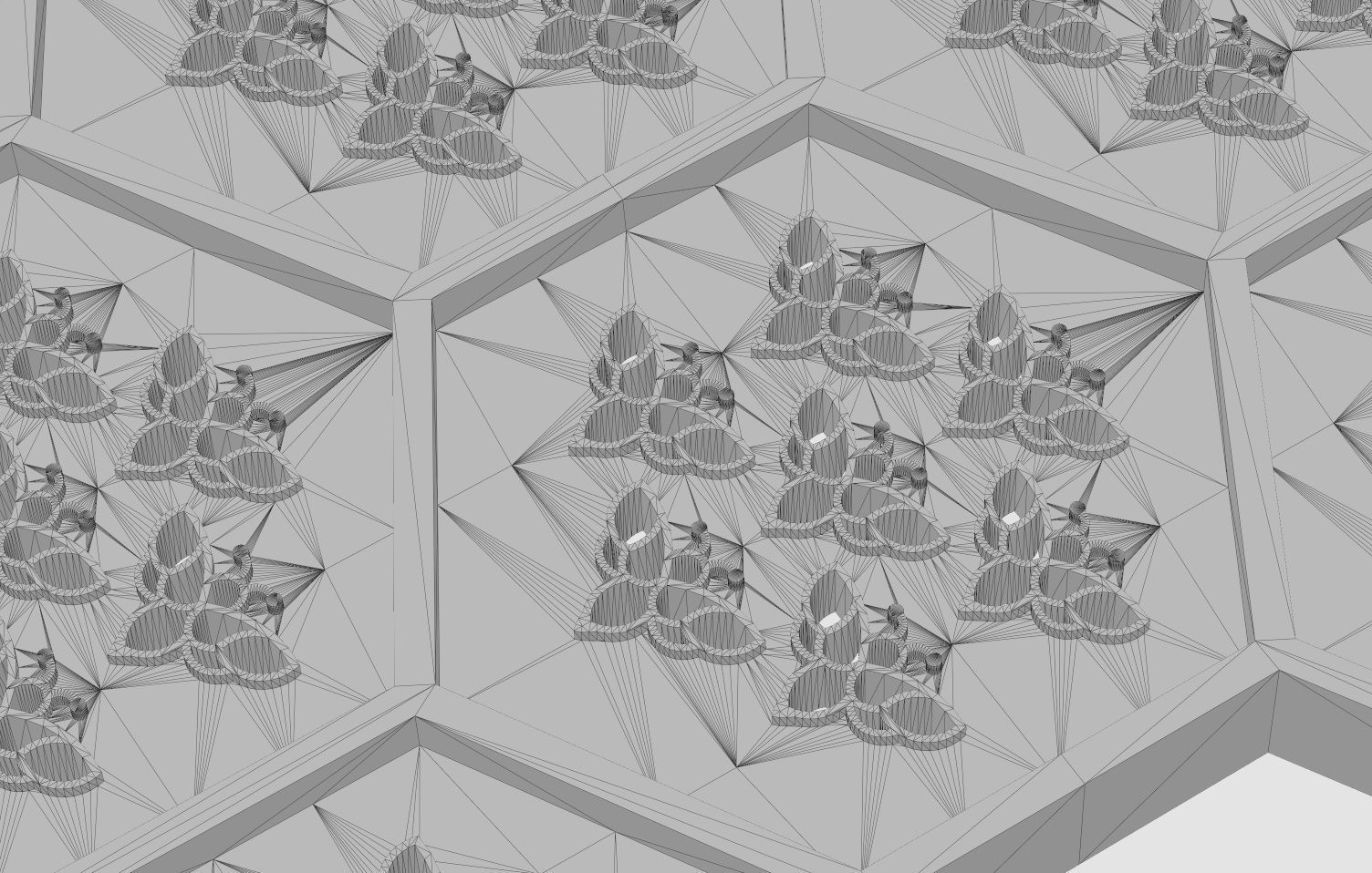 Beehive panel for 3dprinting and cnc  3D print model_13