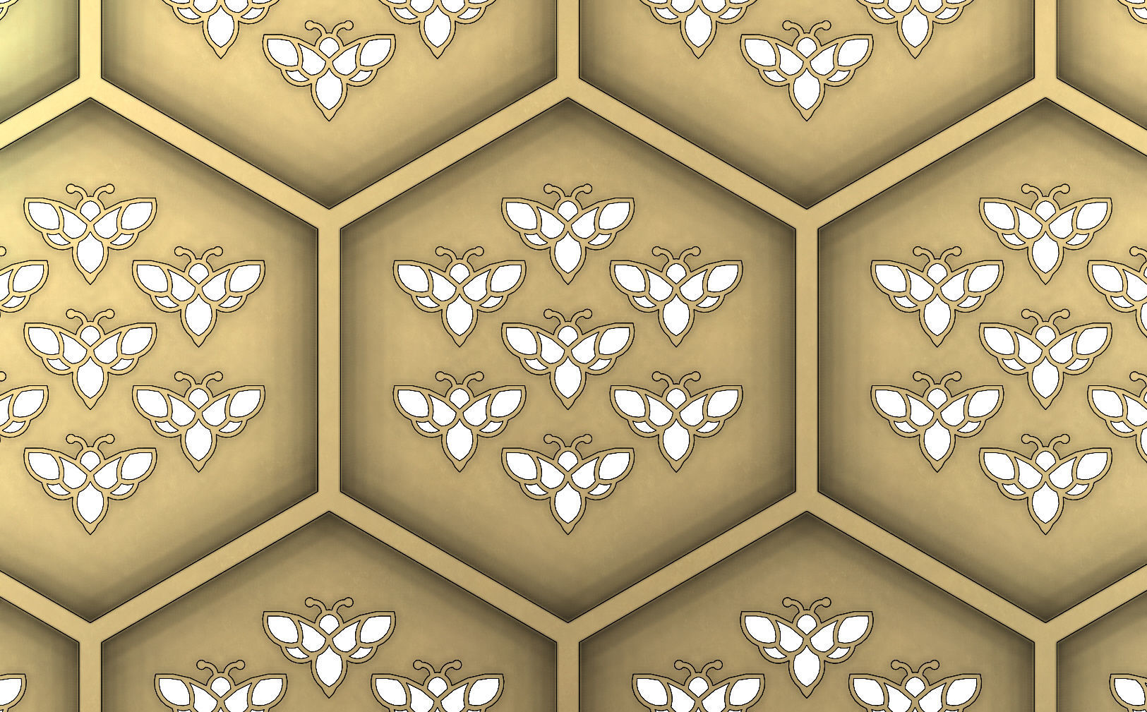 Beehive panel for 3dprinting and cnc  3D print model_1