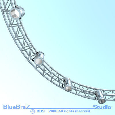 Truss with par 3D model_3