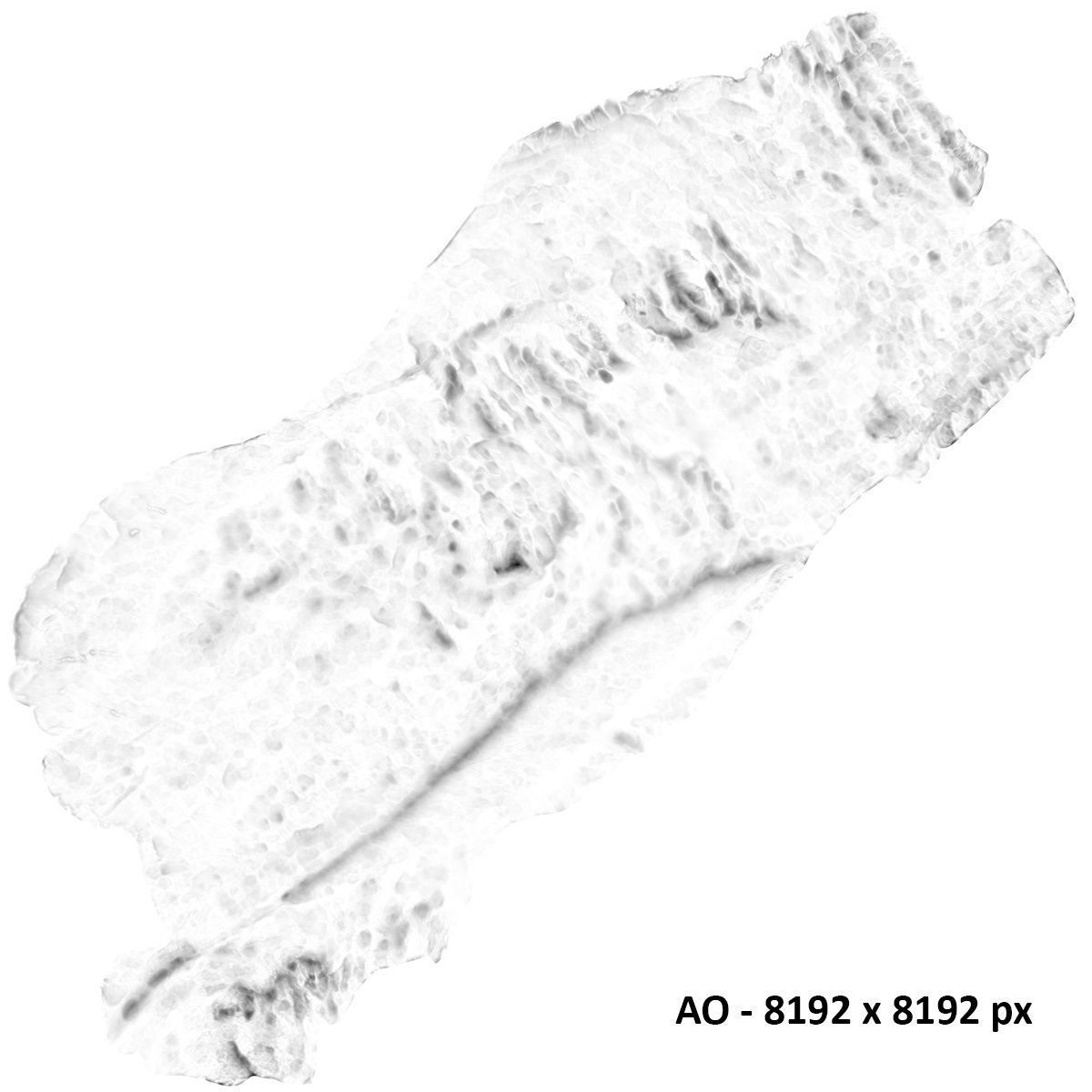 Big Cliff - 55 m - limestone 3D Low-poly 3D model_11