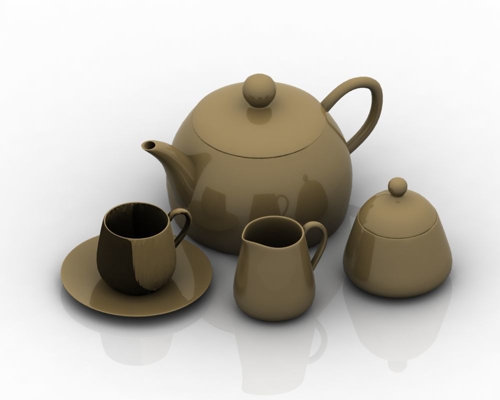 Tea Set 008 3D model_14