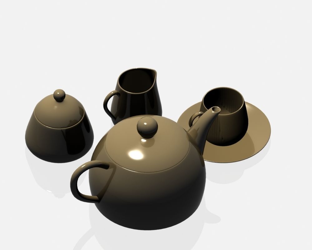 Tea Set 008 3D model_3