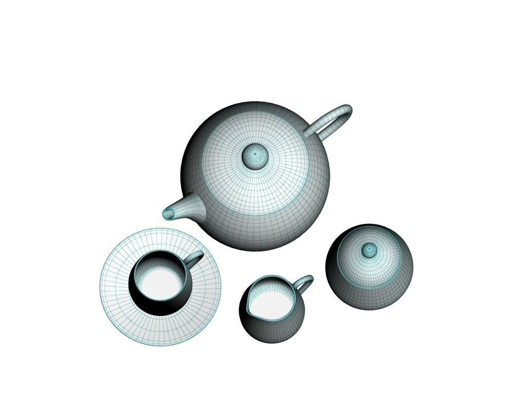 Tea Set 008 3D model_8