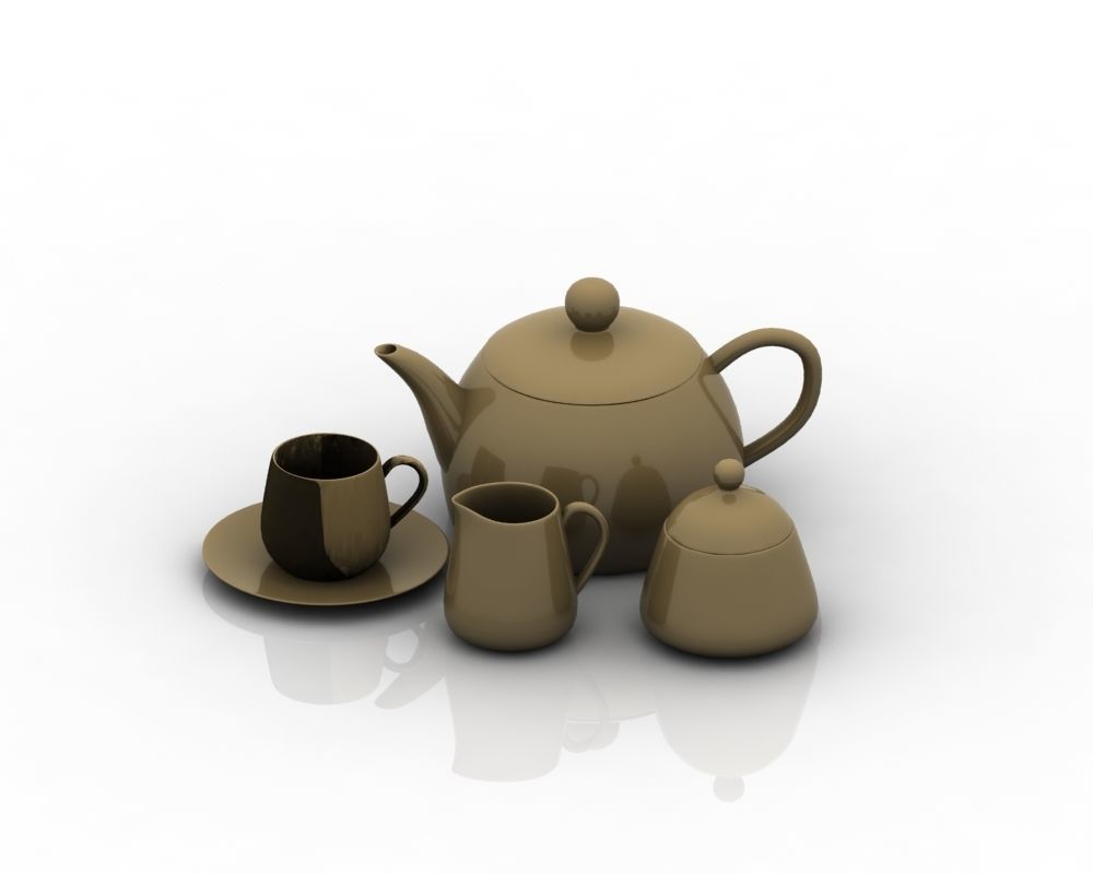 Tea Set 008 3D model_12