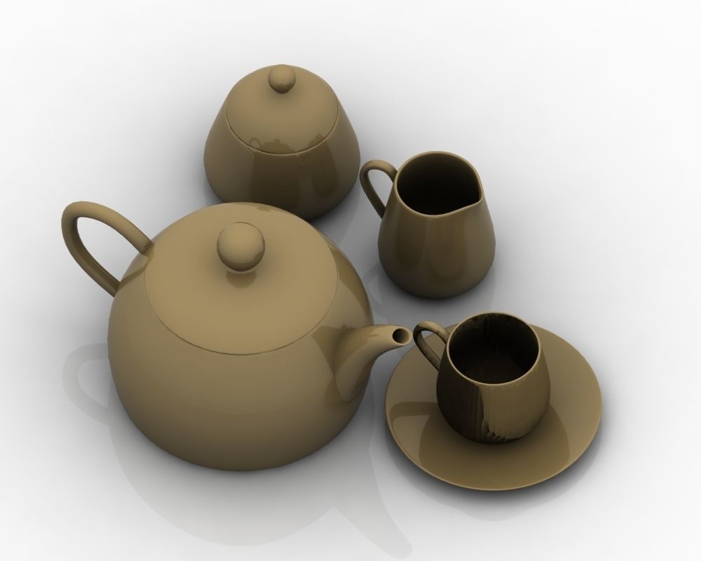 Tea Set 008 3D model_16