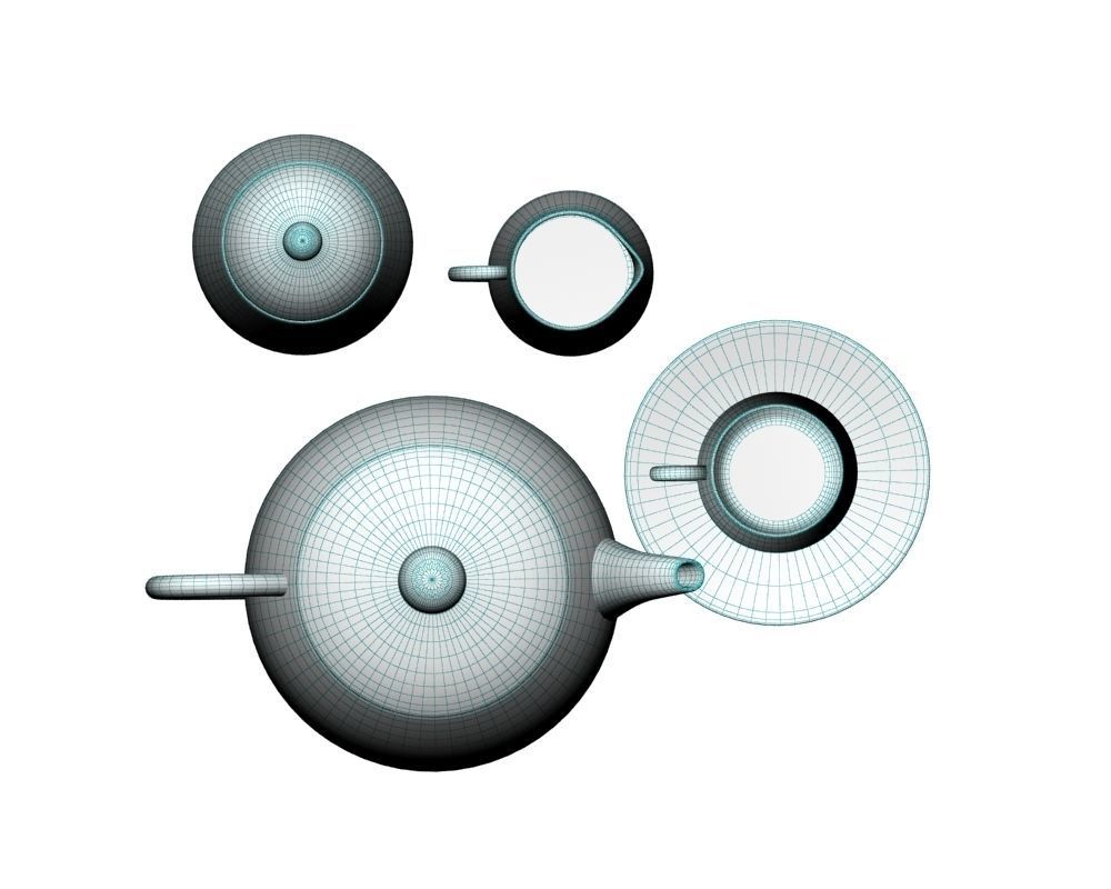 Tea Set 008 3D model_11