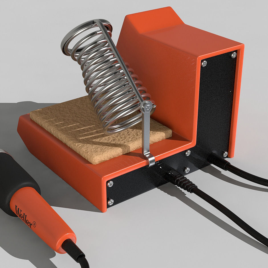 Soldering iron station 3D model_4