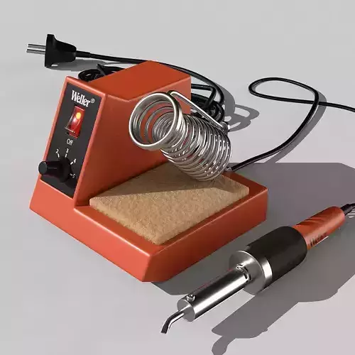 Soldering iron station 3D model
