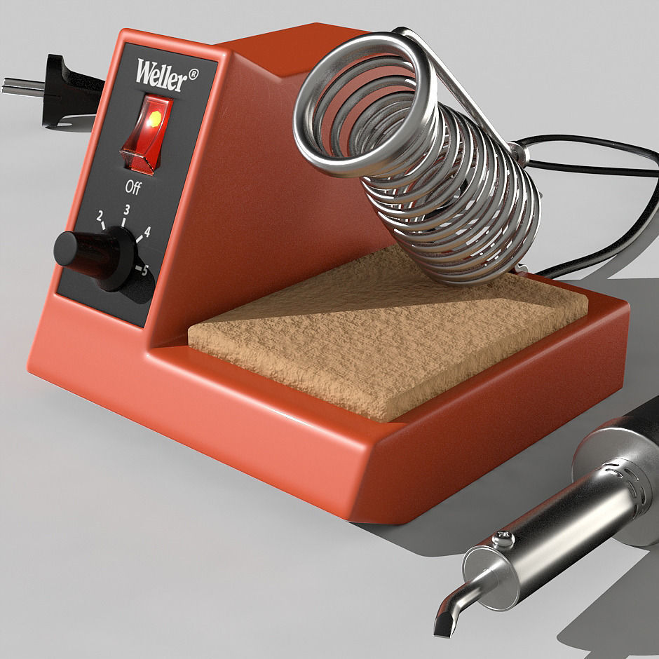 Soldering iron station 3D model_2