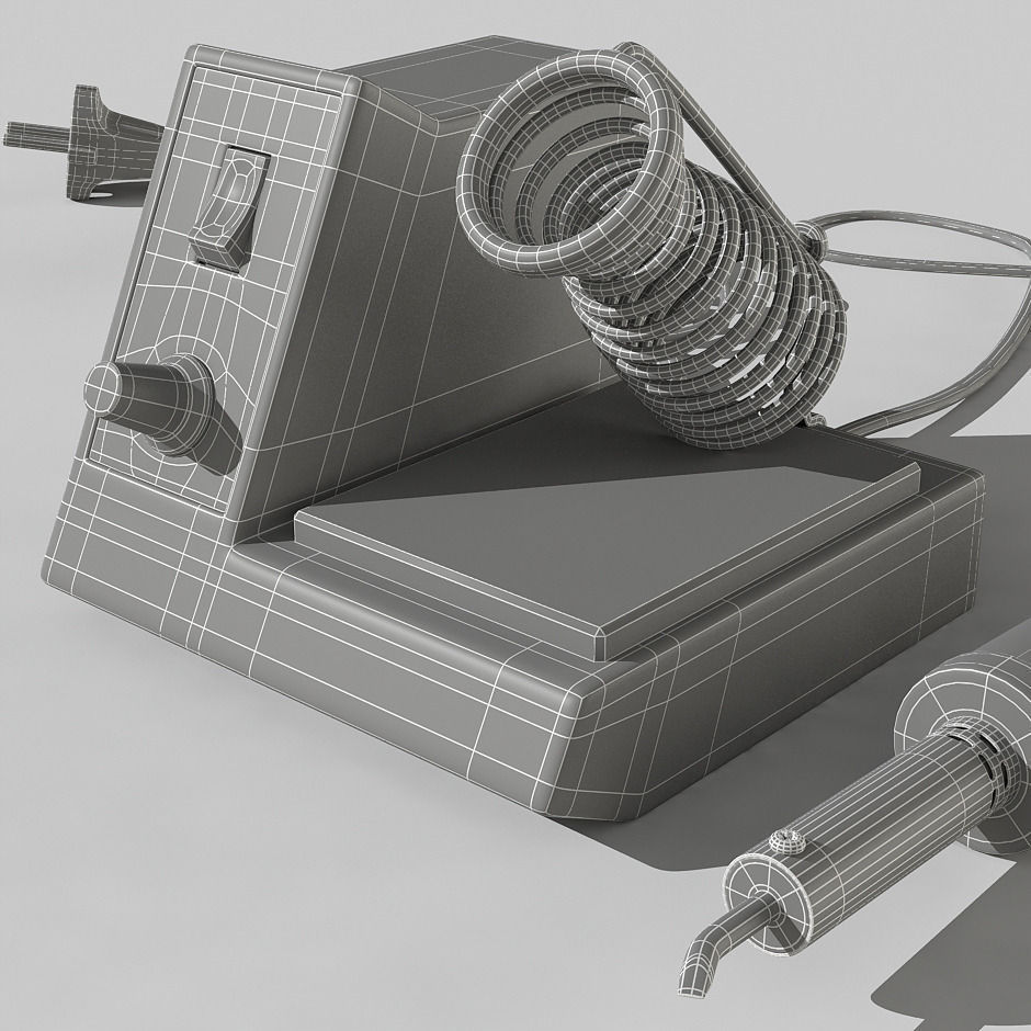 Soldering iron station 3D model_3