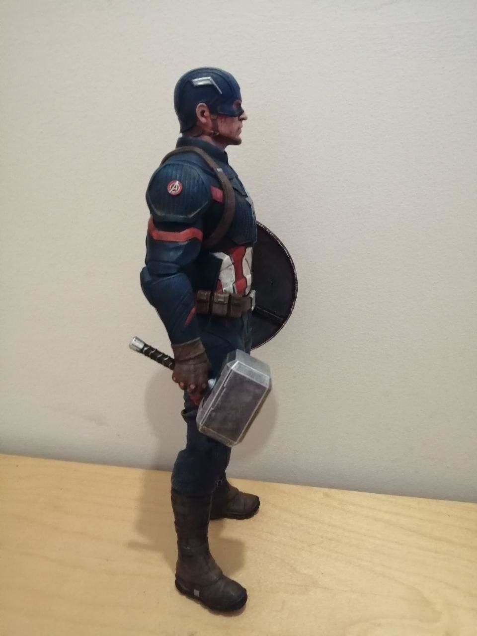 Captain America Statue 3D Print Ready 3D print model_3