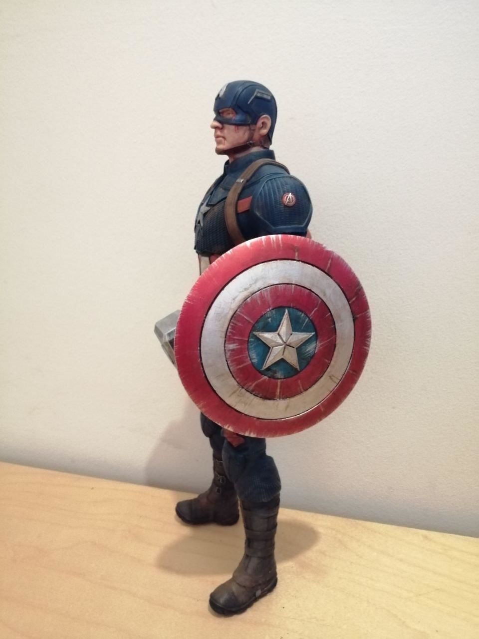 Captain America Statue 3D Print Ready 3D print model_2