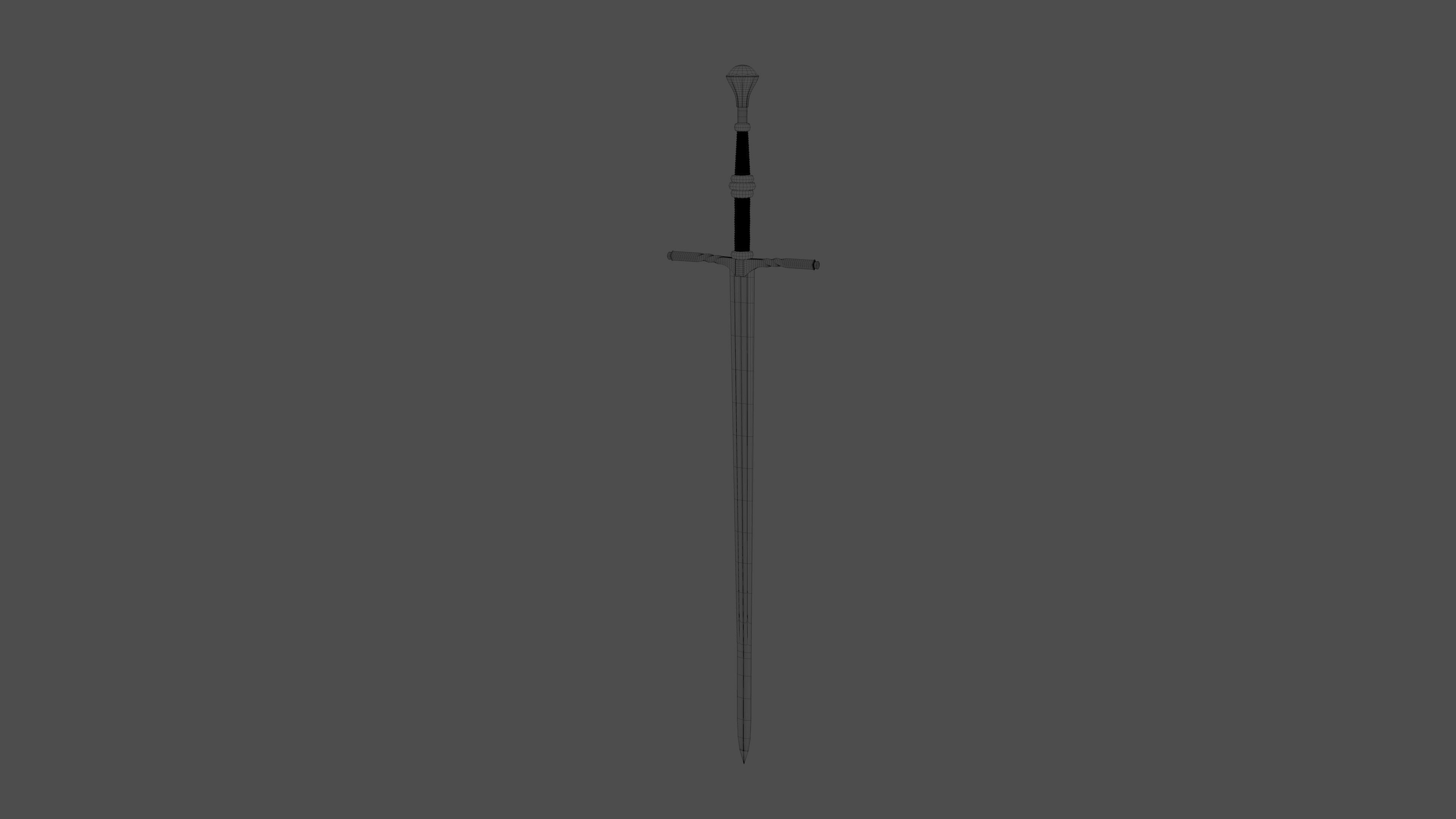 Geralt sword 3D model_11