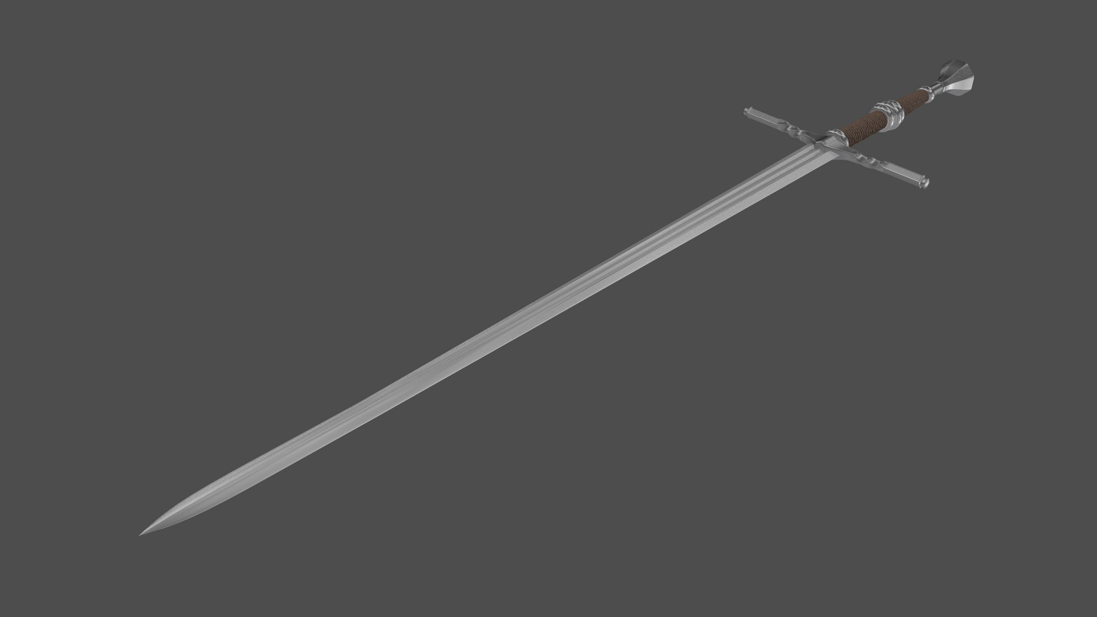 Geralt sword 3D model_2