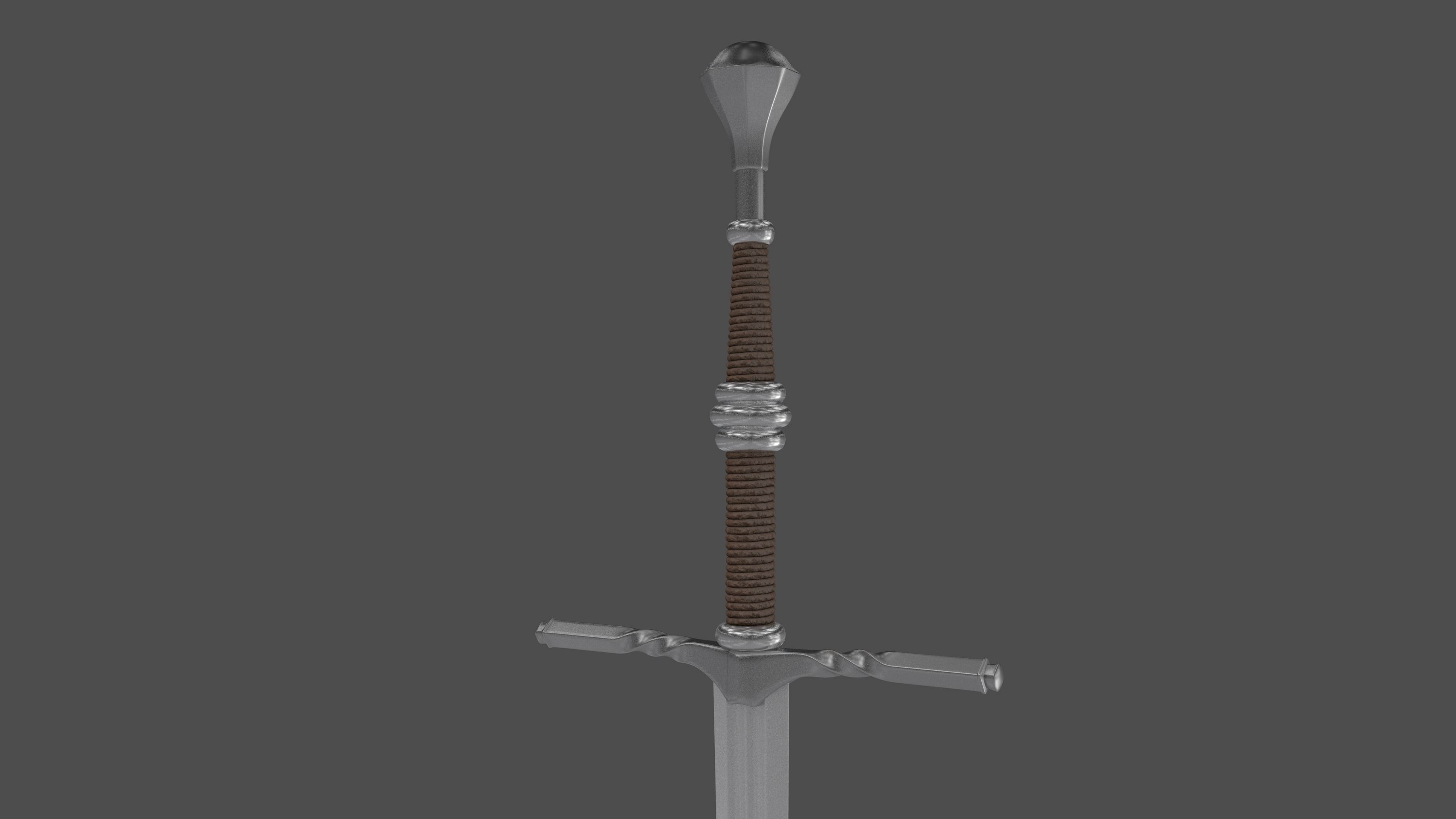 Geralt sword 3D model_7