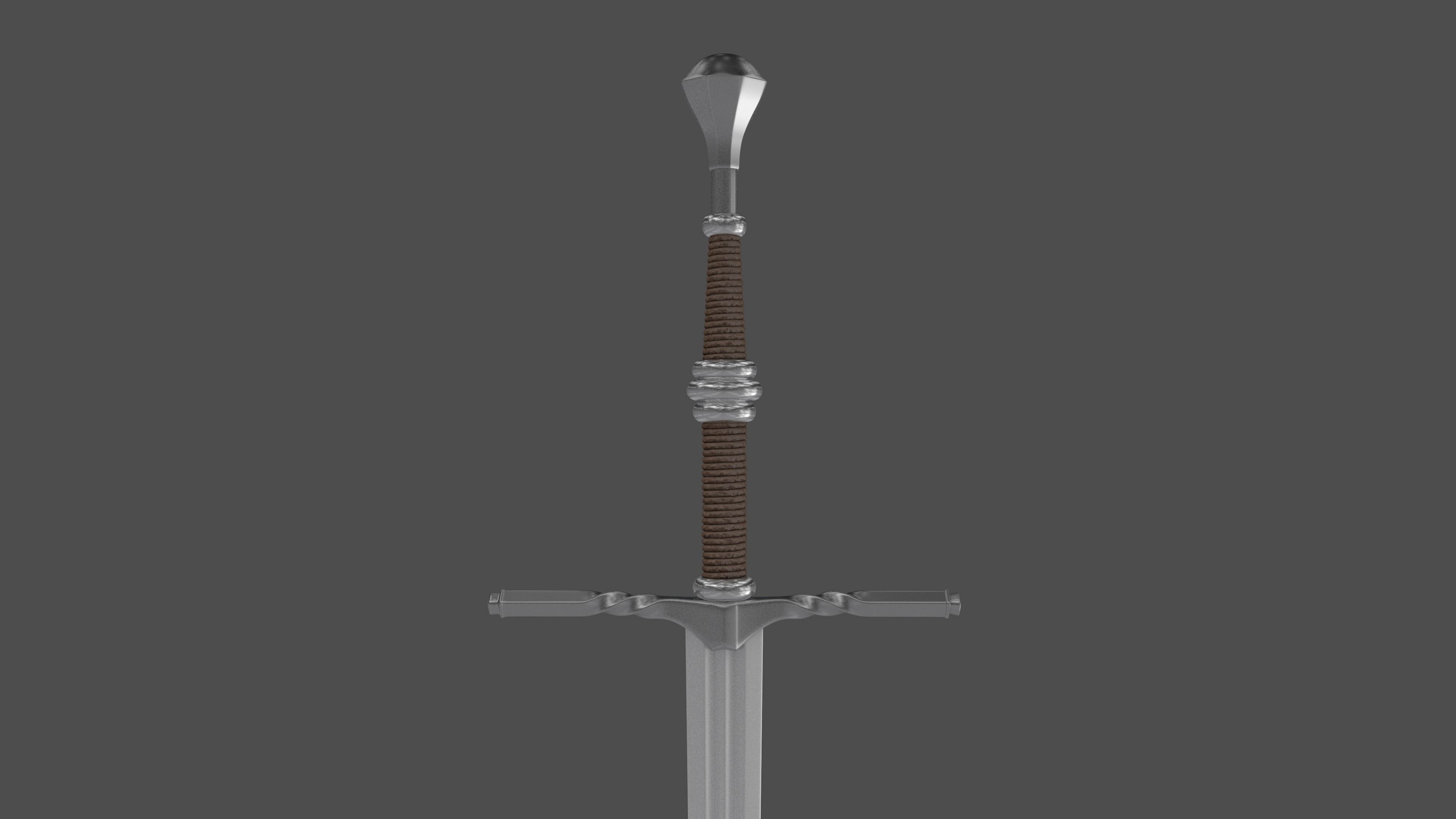 Geralt sword 3D model_6