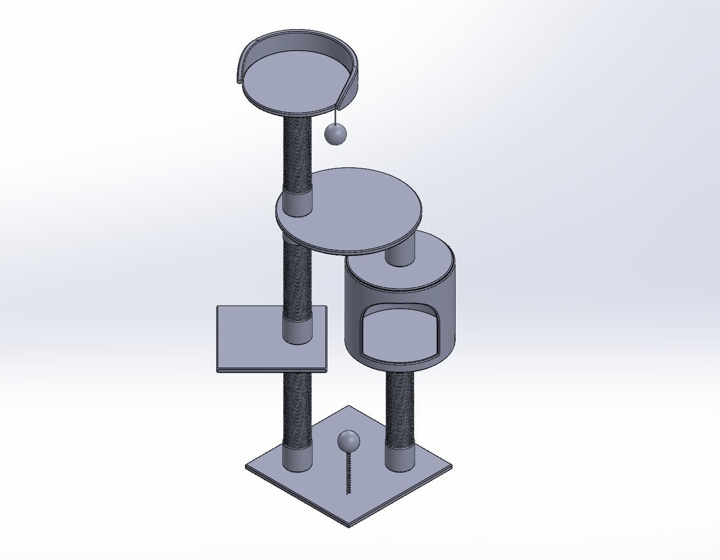 Purrshire Cat Tree 3D model_3