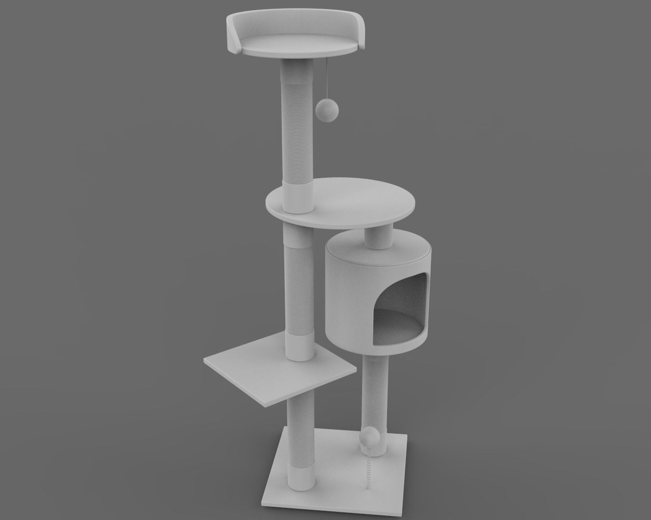 Purrshire Cat Tree 3D model_5