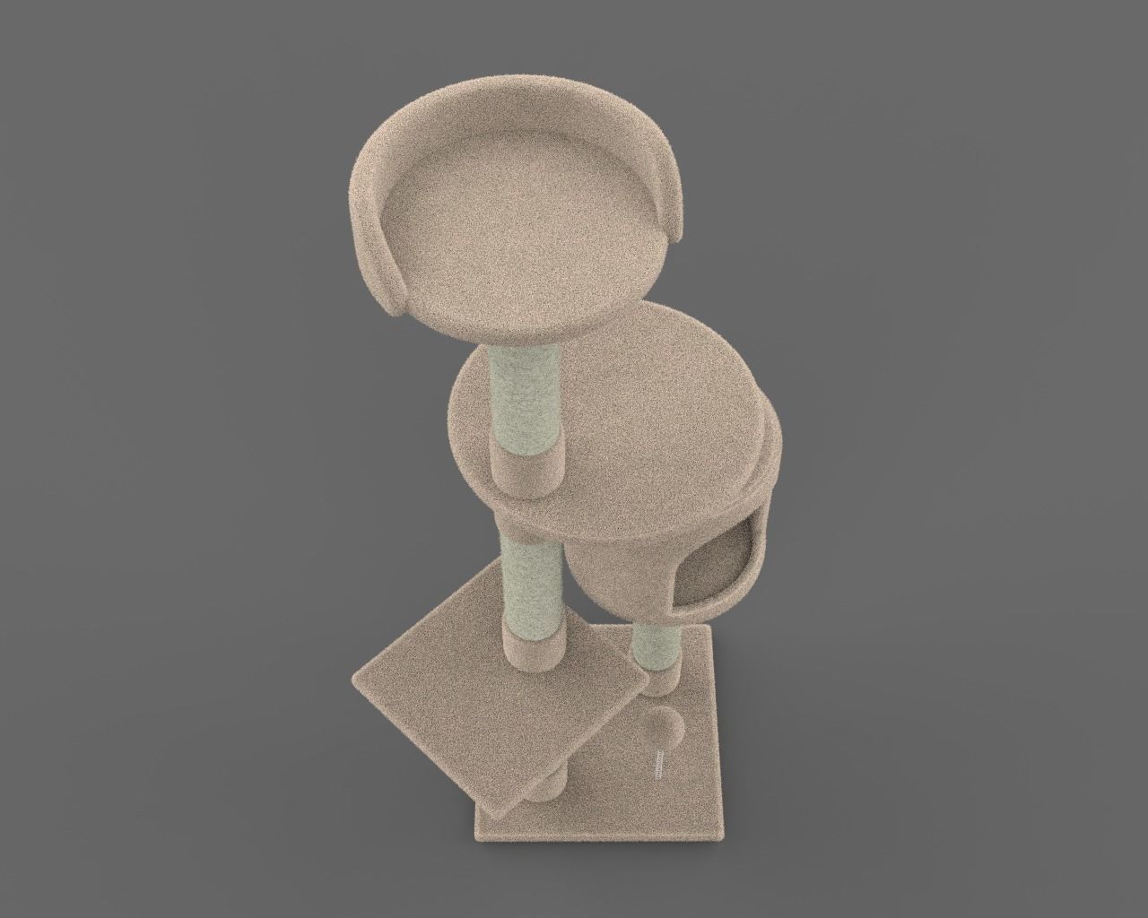 Purrshire Cat Tree 3D model_4