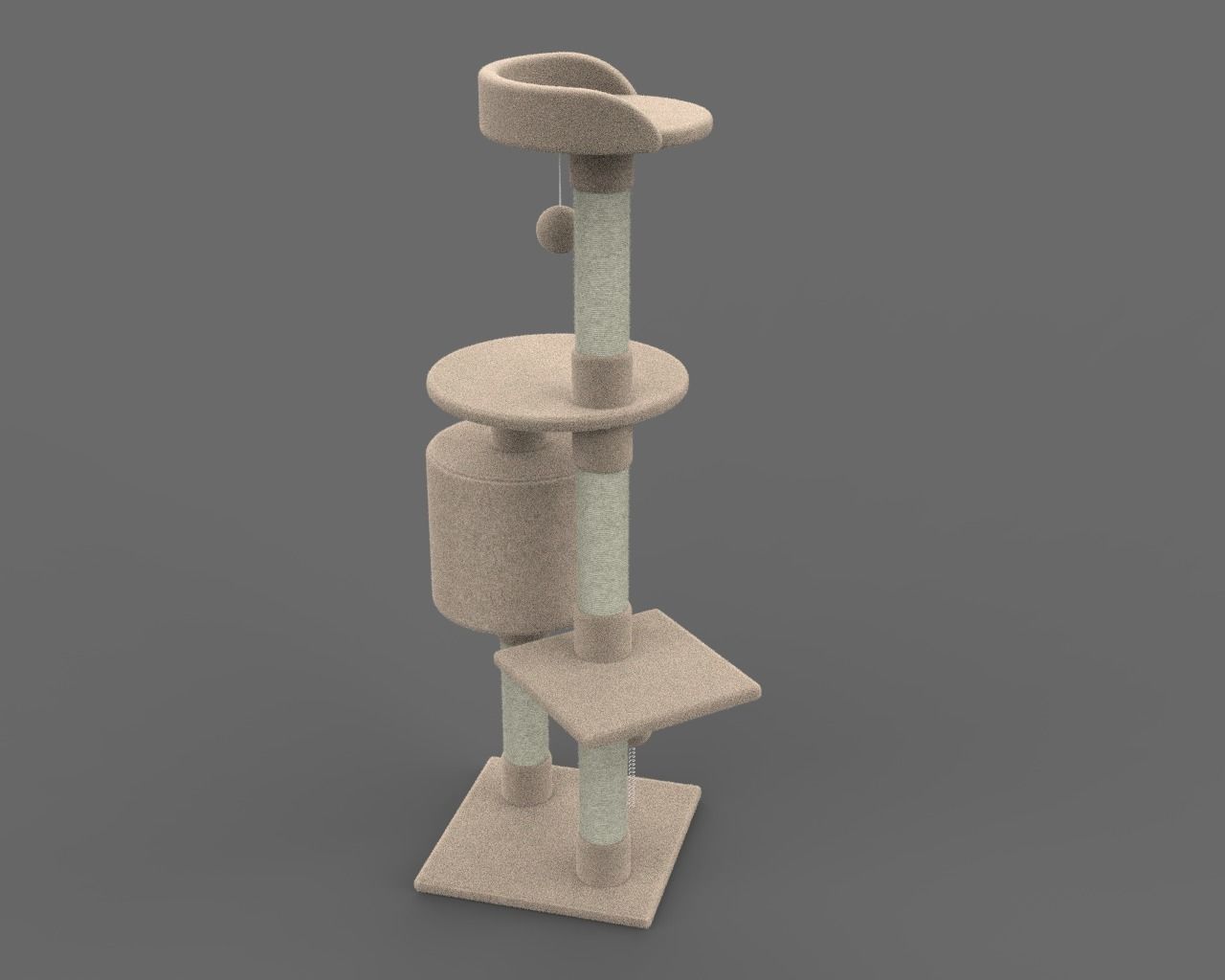 Purrshire Cat Tree 3D model_9