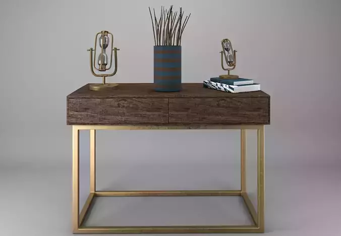 decorative set on dressing table 