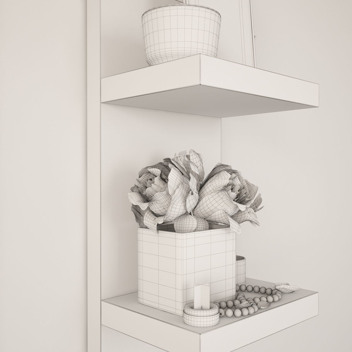 Workplace I Dressing table I Pottery Barn 3D model_8