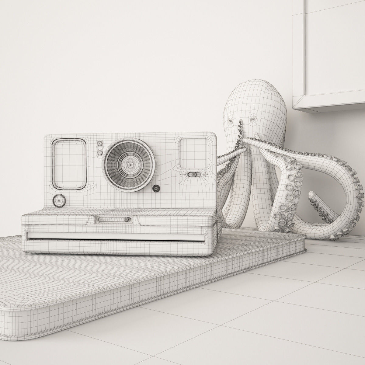 Workplace I Dressing table I Pottery Barn 3D model_5