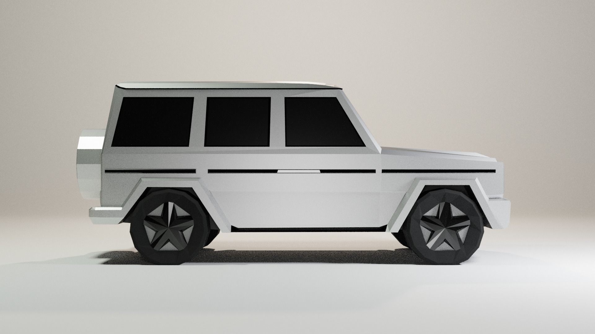 Low Poly Mercedes-Benz G Class Low-poly 3D model_7