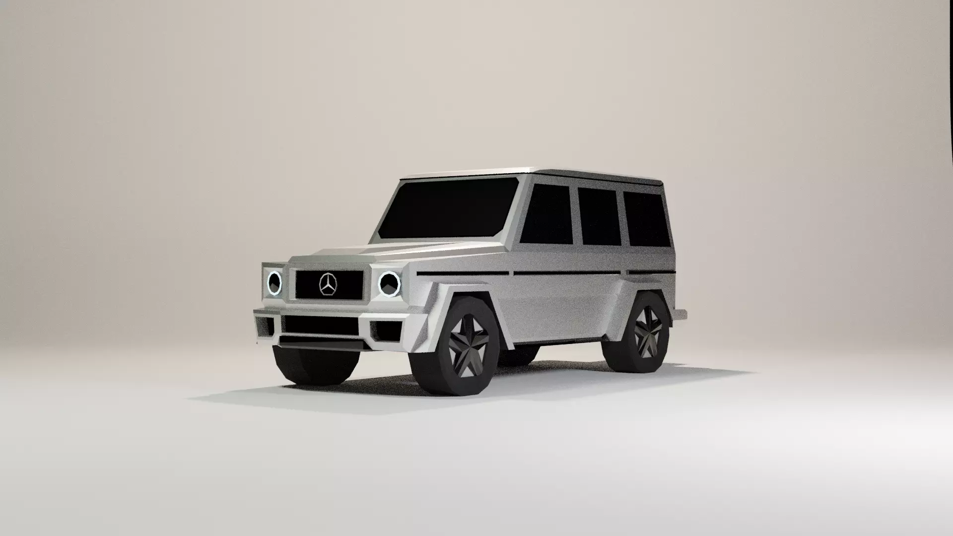 Low Poly Mercedes-Benz G Class Low-poly 3D model_0