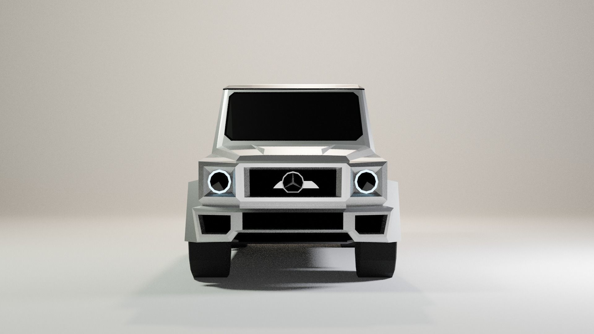 Low Poly Mercedes-Benz G Class Low-poly 3D model_6