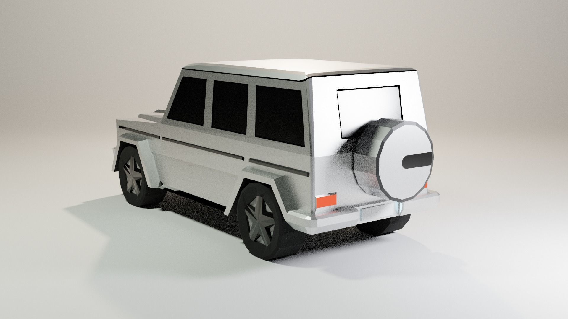 Low Poly Mercedes-Benz G Class Low-poly 3D model_2