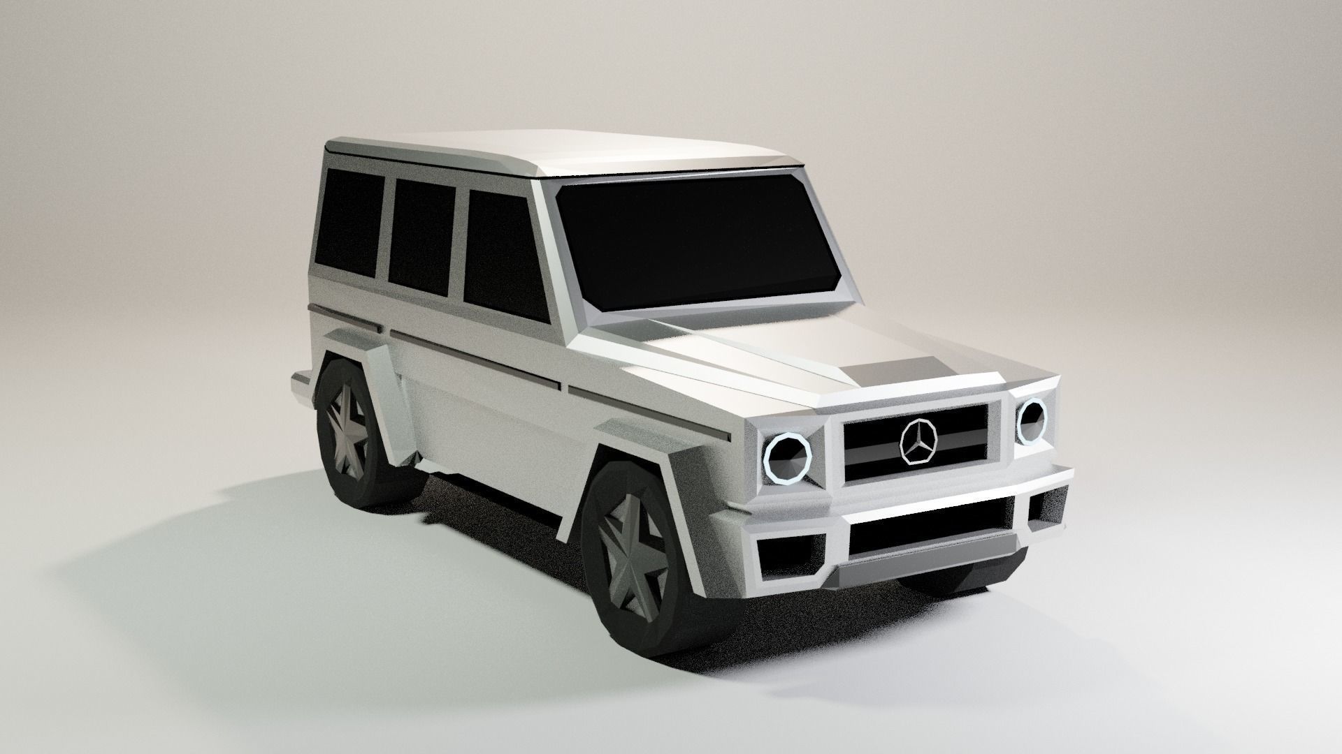 Low Poly Mercedes-Benz G Class Low-poly 3D model_3